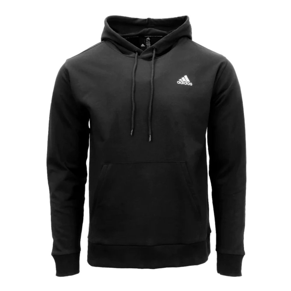 Adidas- New Black Hoodie size XL white 3Xs stripes down the back &long sleeves